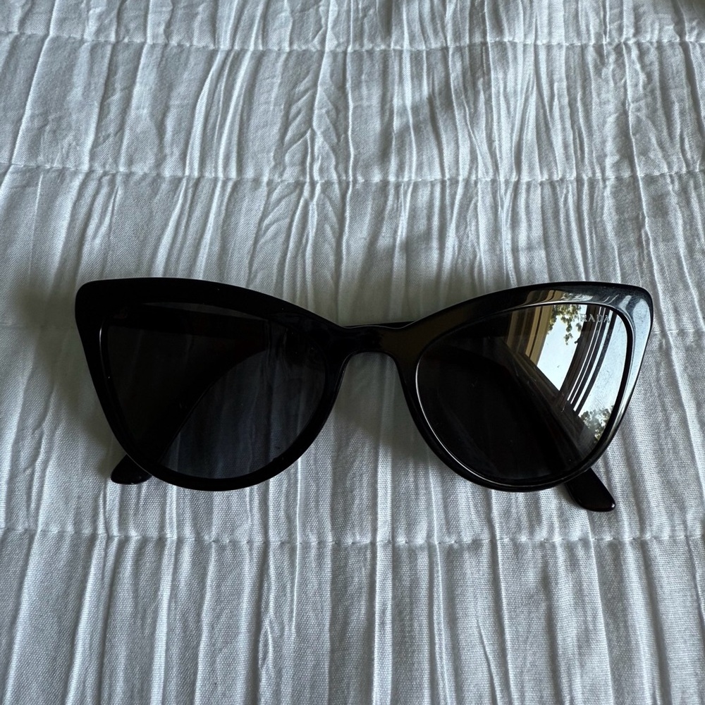 Prada PR01VS 56mm Black Cat Eye Sunglasses